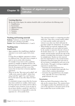 New General Mathematics for Secondary Schools 3 Teacher`s Guide