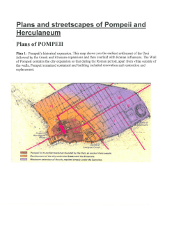 Plans and streetscapes of Pompeii and