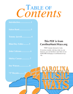 Music Greats - Carolina Music Ways