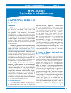Constitutional Animal Law
