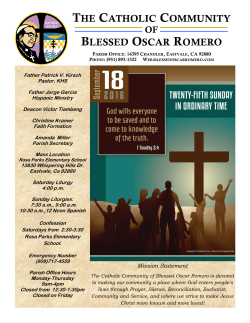 - Blessed Oscar Romero Catholic Church