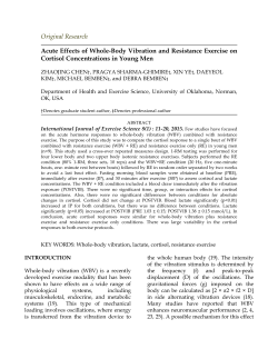 Acute Effects of Whole-Body Vibration and Resistance Exercise on