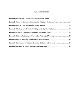 Pride vs. Joy - Victorious Praise Fellowship Church