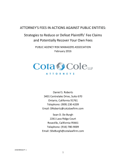 ATTORNEY`S FEES IN ACTIONS AGAINST PUBLIC