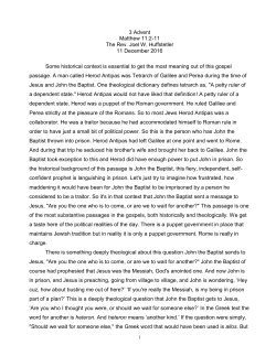 3 Advent - Dec. 11, 2016