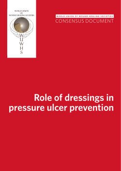 Role of dressings in pressure ulcer prevention