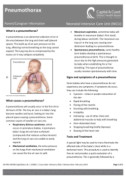 Pneumothorax - Healthpoint