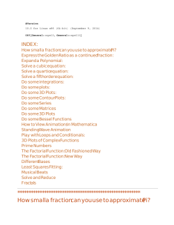 How small a fraction can you use to approximate Pi?