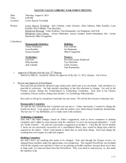 saucon valley partnership meeting