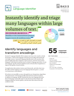 Instantly identify and triage many languages within large volumes of