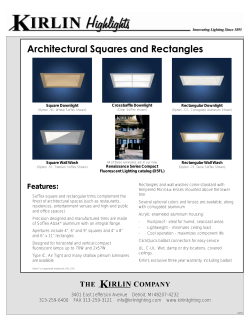 Architectural Squares and Rectangles