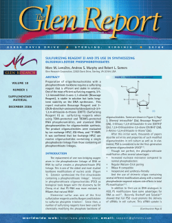 Sulfurizing Reagent Ii And Its Use In Synthesizing