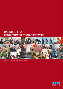 Handbook for Long-Term eLecTion observers