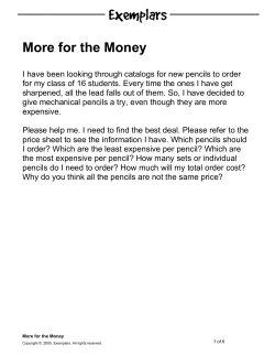 More for the Money