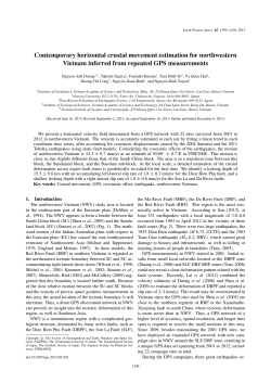 Contemporary horizontal crustal movement estimation for