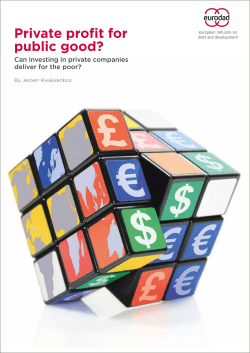 Private profit for public good? Can investing in private companies