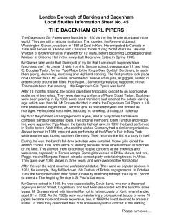 The Dagenham Girl Pipers - London Borough of Barking and