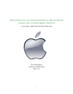 the effects of endogenous switching costs on consumer choice