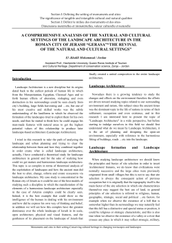 A comprehensive analysis of the natural and cultural
