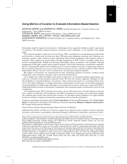 Information-Based Ideation