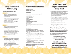 Carrot Oatmeal Cookies Make Fruits and Vegetables Part of Every