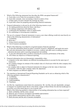 1. Which of the following statements best describes the