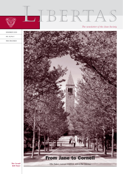 November 2009 - Jane Franklin Hall