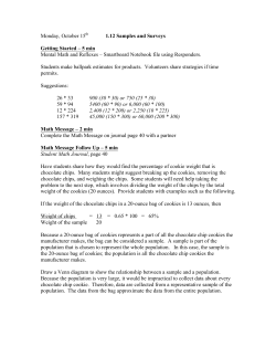 1.12 Lesson Plan - Samples and Surveys
