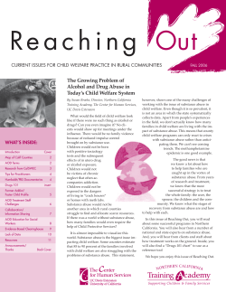 Fall 2006 - Alcohol and Drug Abuse in Today`s Child Welfare System
