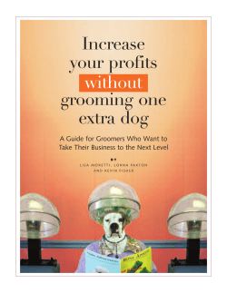 Increase your profits without grooming one extra dog