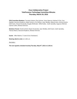 Meeting Minutes March 24, 2016