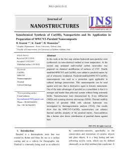 Sonochemical Synthesis of Ca(OH)2 Nanoparticles and Its