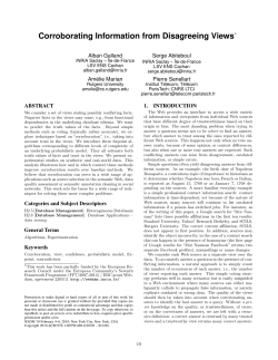 Corroborating Information from Disagreeing Views