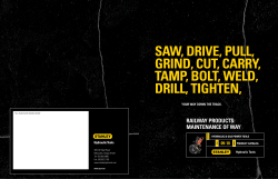 saw, drive, Pull, grind, Cut, Carry, tamP, bolt, weld, drill, tighten