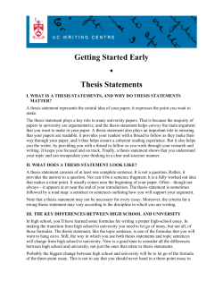 handout thesis statement summer 2016
