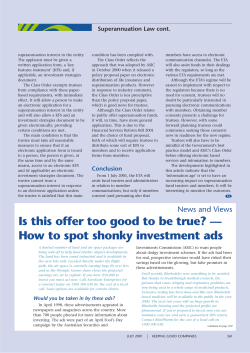 Is this offer too good to be true? — How to spot shonky investment ads