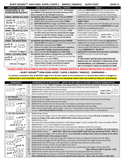 Burst Wizard Super 2 Manual