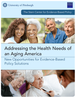 Addressing the Health Needs of an Aging America