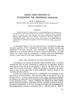 equal area method of evaluating the describing function