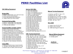 Full Facilities List