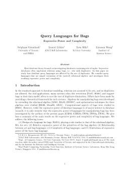 Query Languages for Bags Expressive