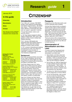 citizenship - Archives New Zealand