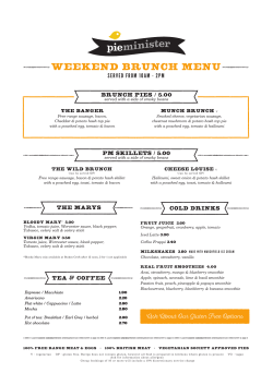 Pieminister Brunch Menu mk7 no