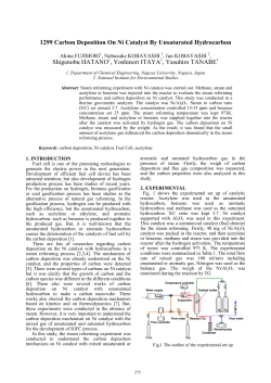 1299 Carbon Deposition On Ni Catalyst By Unsaturated