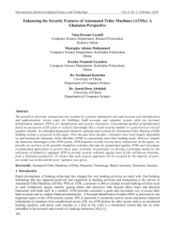 Enhancing the Security Features of Automated Teller Machines