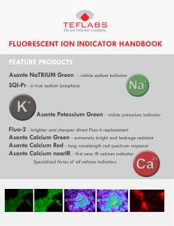 fluorescent ion indicator handbook