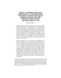 davis v. federal election commission