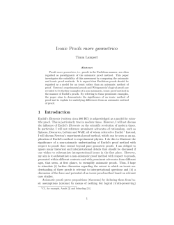 Iconic Proofs more geometrico