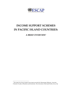 income support schemes in pacific island countries