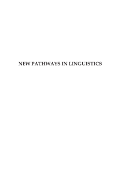 new pathways in linguistics - Uniwersytet Warmińsko